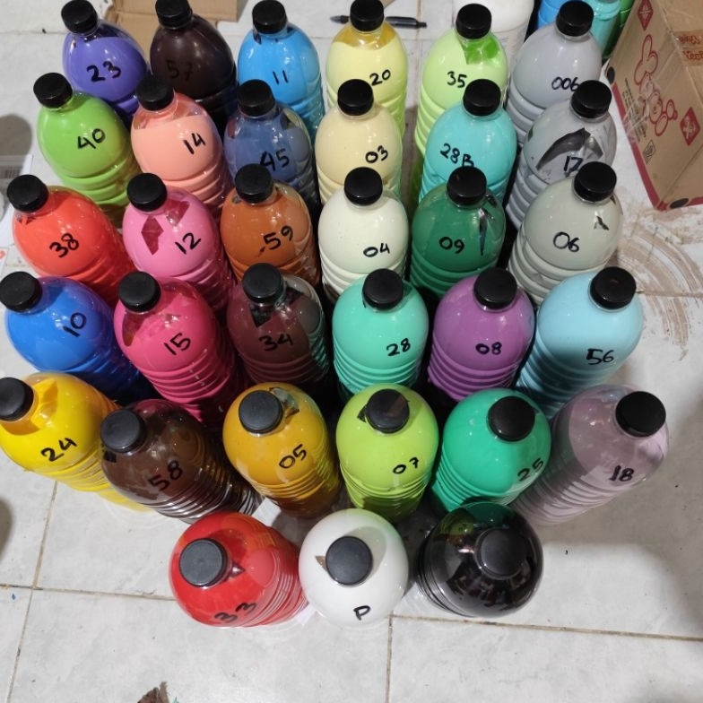 

KODE E5N cat akrilik glossy lukis kanvas mural 15kg