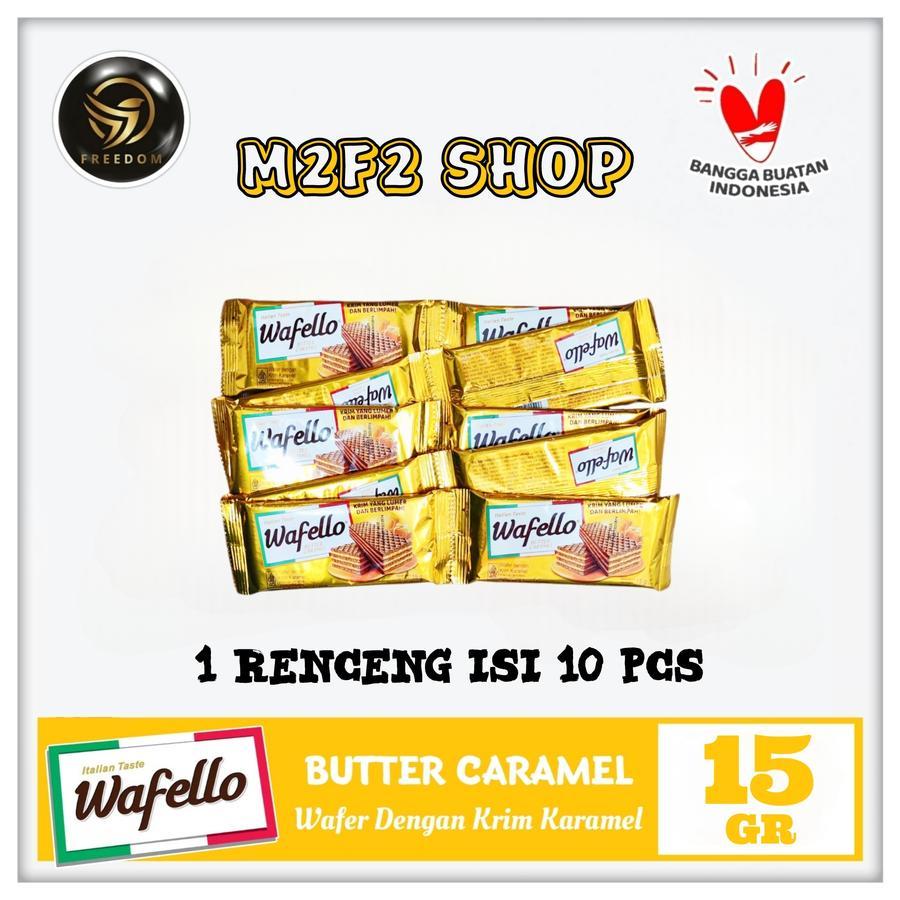 

Roma Wafer Wafello Butter Caramel | Krim Karamel - 15 gr (Kemasan 1 Renceng)