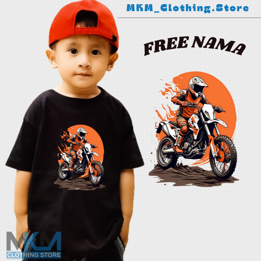 Kaos Anak Mptpr Cross I Baku Anak Motor Cross I Terbaru dan Termurah [ Free Nama ]