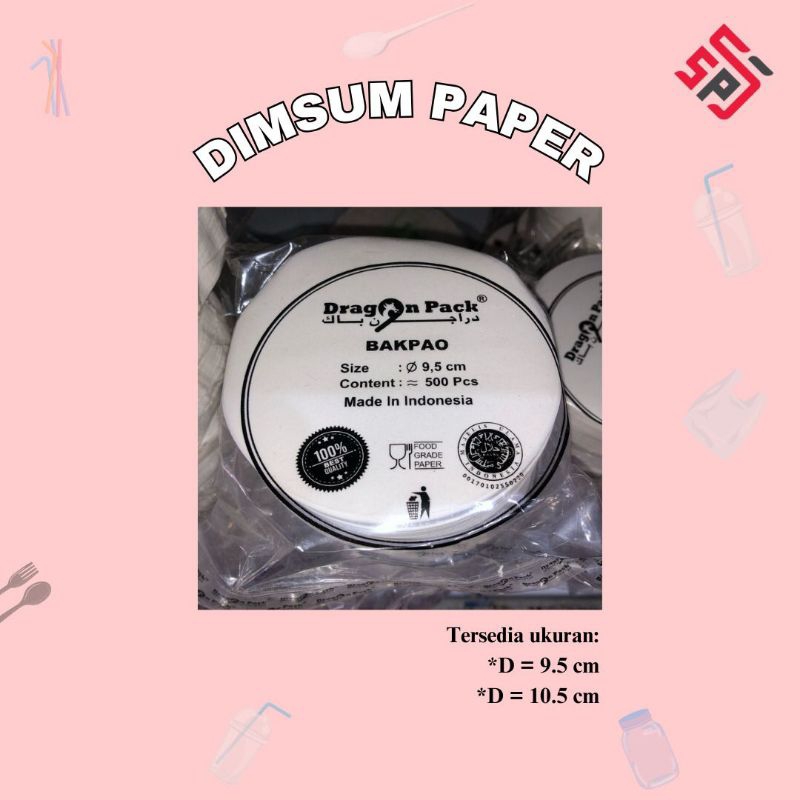 Kertas Bakpao/Kertas Bulat Bakpao Putih