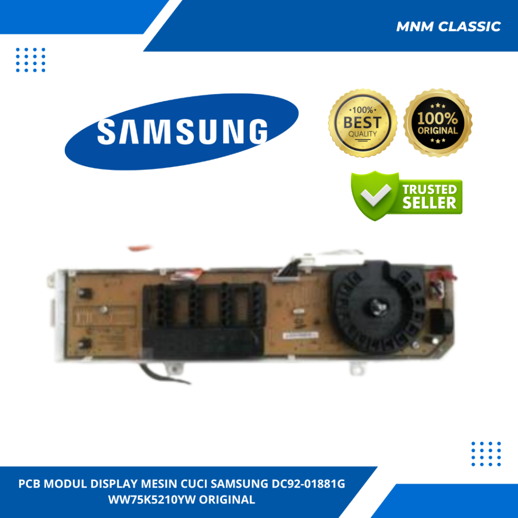 PCB MODUL DISPLAY MESIN CUCI SAMSUNG DC92-01881G WW75K5210YW ORIGINAL