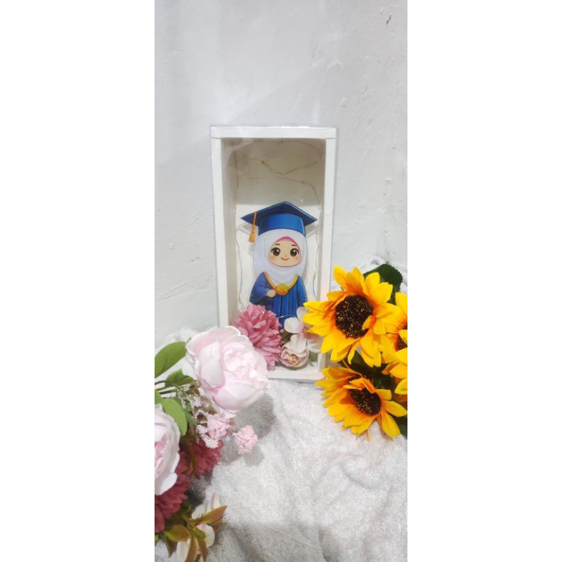 Hadiah Wisuda/Souvenir Wisuda/Hadiah Wisuda/Box Lampu Wisuda