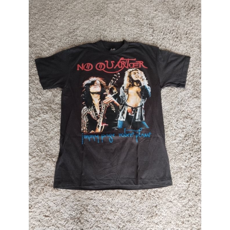 Kaos bootleg thailand original rock band t-shirt Led Zeppelin "No Quarter 1995".