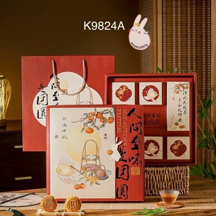 

Kotak Mooncake isi 8 K9824 PREMIUM Box Packaging dus Kue Bulan | K98