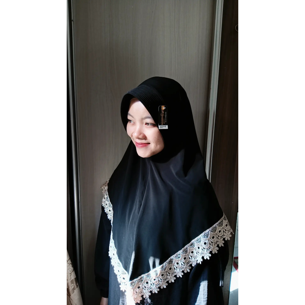Hijab Jilbab Instan Renda I Kerudung instan Bergo Renda Jersey Premium
