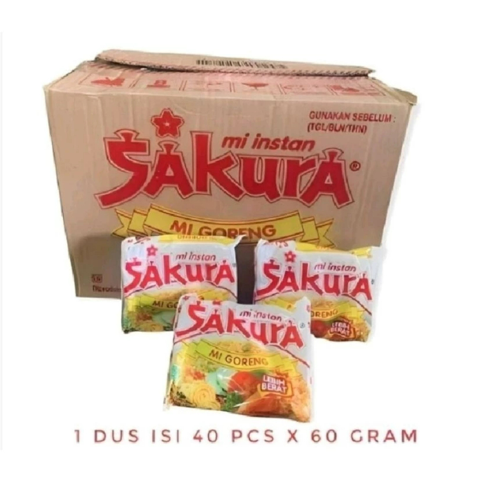 

MIE SAKURA GORENG 1 DUS / ISI 40 BUNGKUS
