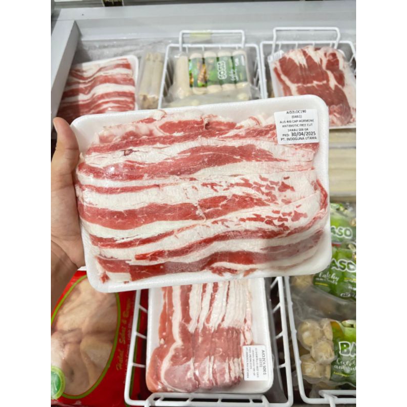 

Aus Rib cap shabu shabu 500 gr