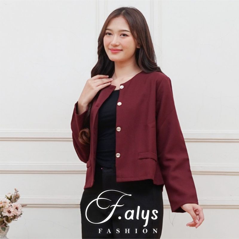 Atasan Wanita/Blazer Wanita Crop/ Atasan Korean Crop / M-L-XL-XXL-XXXL