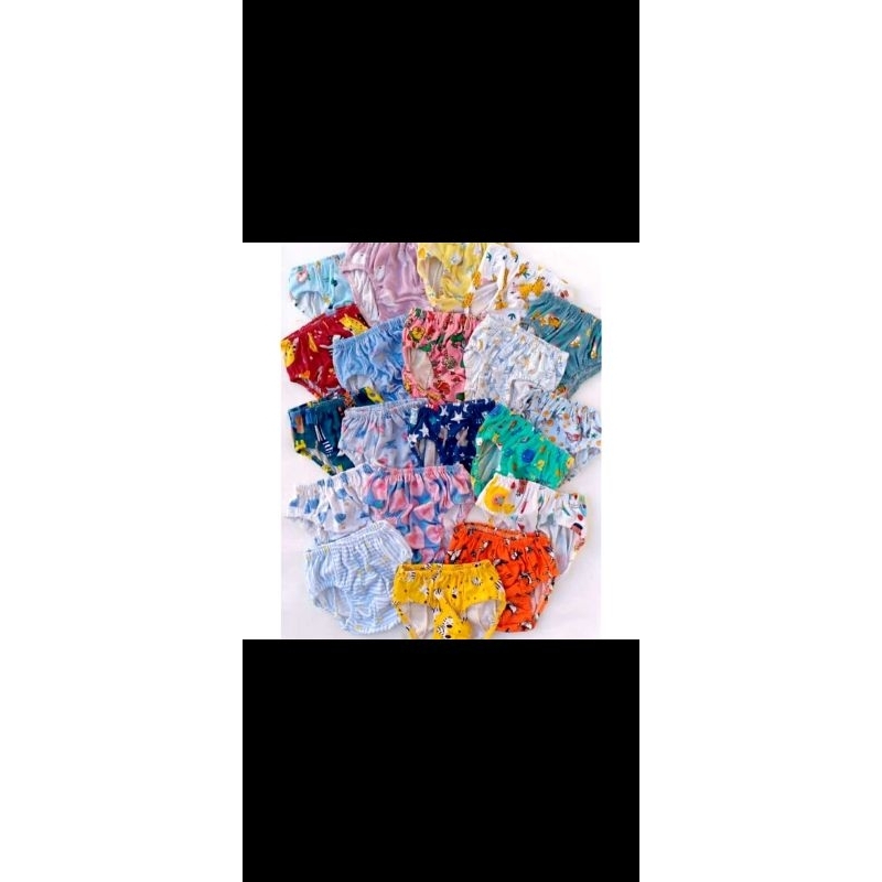 12pcs celana dalam velvet libby celana dalam anak celana dalam bayi cd anak babydoll (free pouch) ve