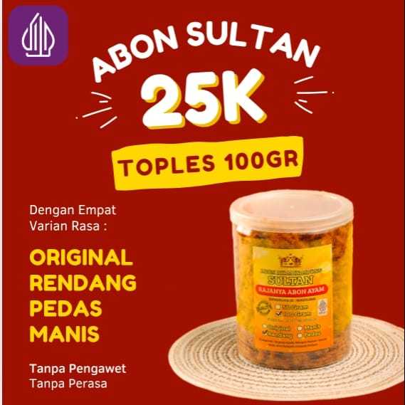 

ABON SULTAN TOPLES 100gr CEMILAN MURAH VIRAL