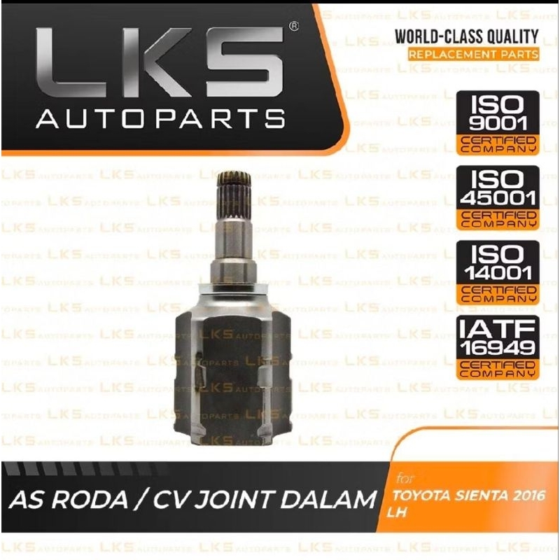 TO-203 CV JOINT AS RODA DALAM SIENTA 2016 AT LH LKS