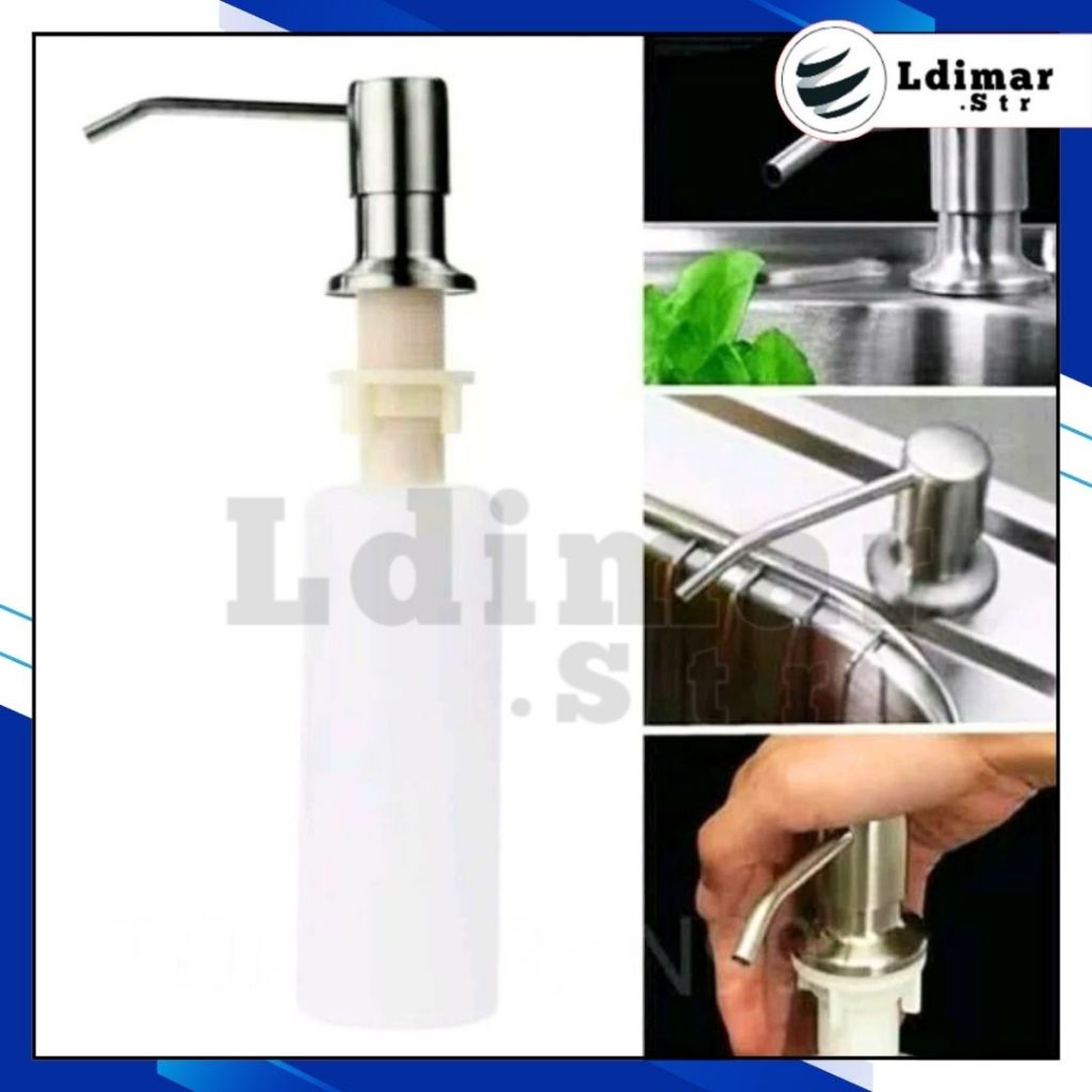 tempat sabun bak cuci piring/wadah sabun bak cuci piring/botol sabun tanam wastafel Pump
