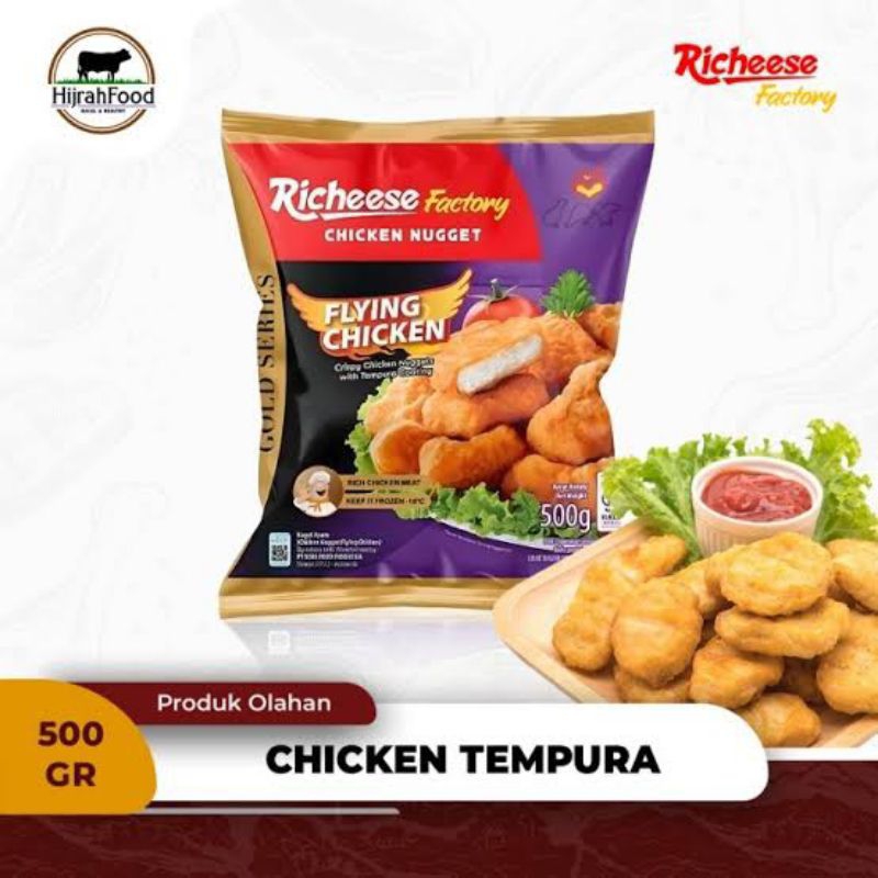 

richeese flying chicken nugget 500gr free 125gr