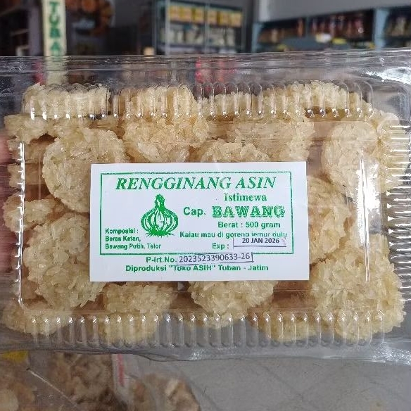 Rengginang Bawang / Rengginang Ikan / Rengginang Udang (Mentah)