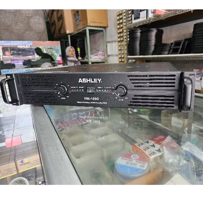 power amplifier ashley hm 1000 power ashley HM1000 2 channel original