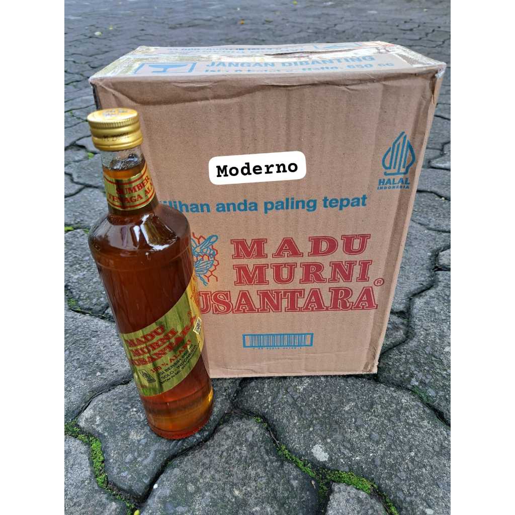 

Madu murni Nusantara 650ml perkarton - Madu Nusantara perkarton isi 6