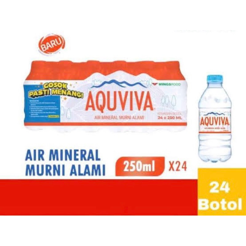 

Aquviva 250ml x 24 botol