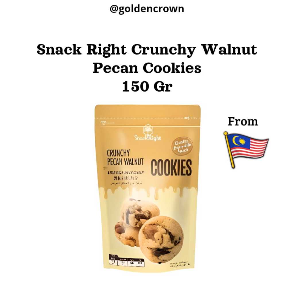 

Snack Right Crunchy Walnut Pecan Cookies / Kukis dengan Kacang Kenari dan Pecan 150g