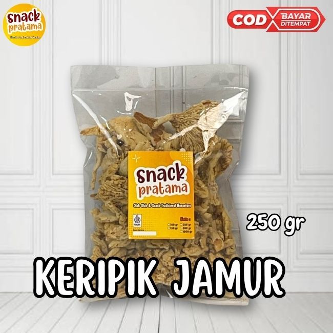 

Kripik Jamur 250 Gram Kripik Jamur Asli Jamur