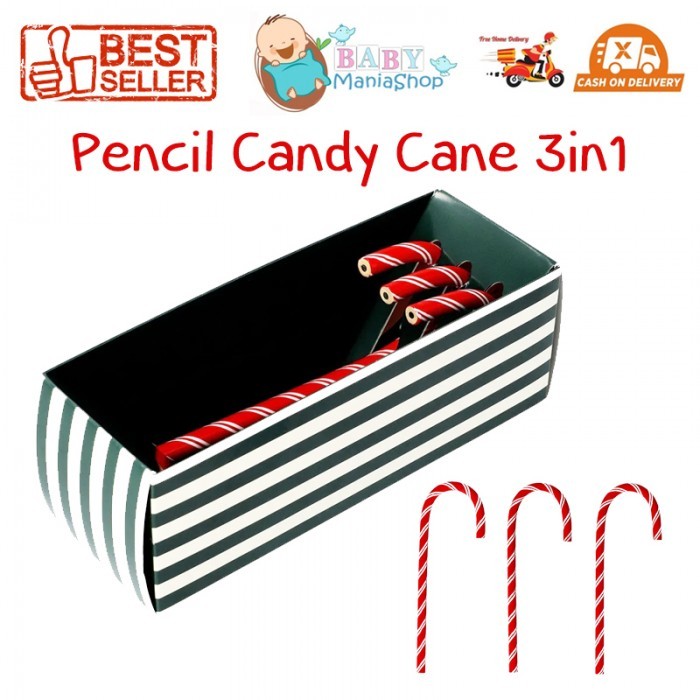 

Pencil Candy Cane 3in1 Pensil Dekorasi Natal Christmas Santa Souvenir Kado