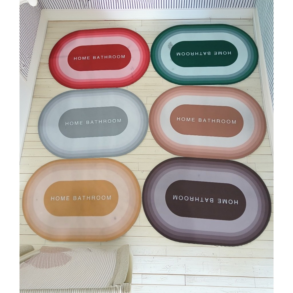 Keset Diatomite Keset Kaki Serap Air Anti Slip Keset Lantai Rumah Dapur