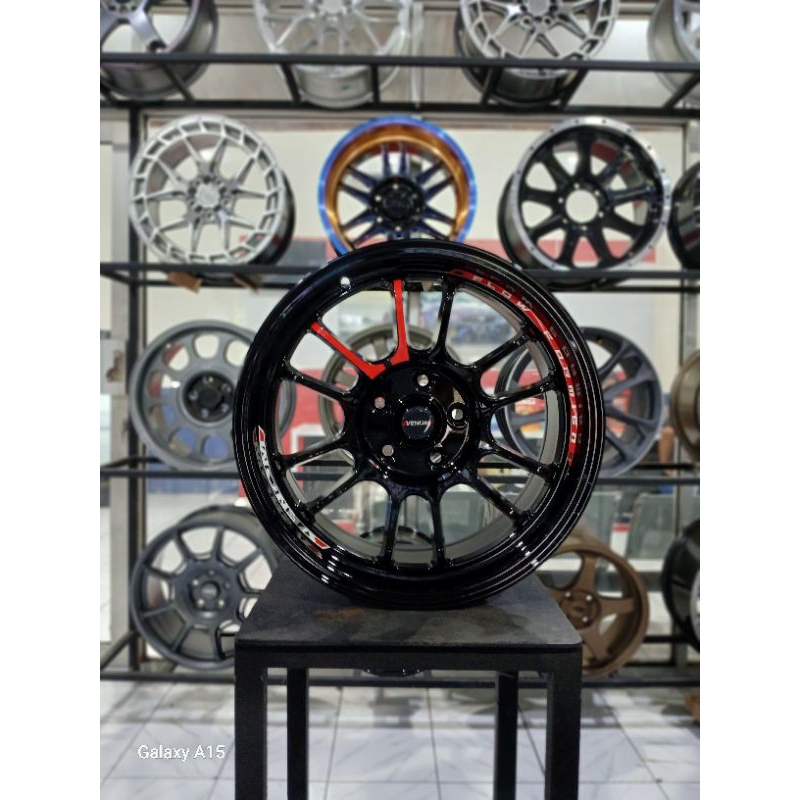 velg mobil racing venom 5 ring 17 pcd 5x114.3 untuk innova rush terios ertiga xtril