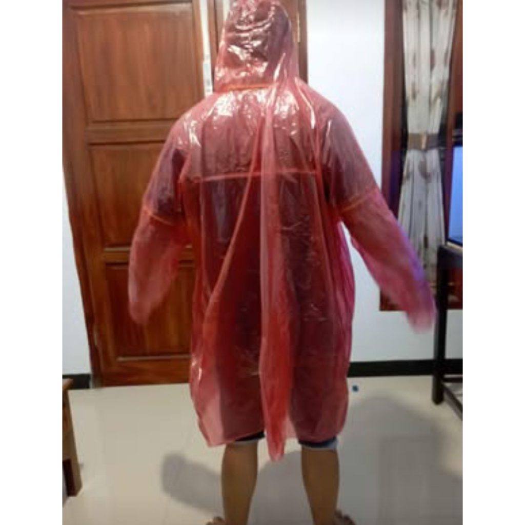 jas hujan plastik poncho kuat lemas mantel plastik  mantel kresek