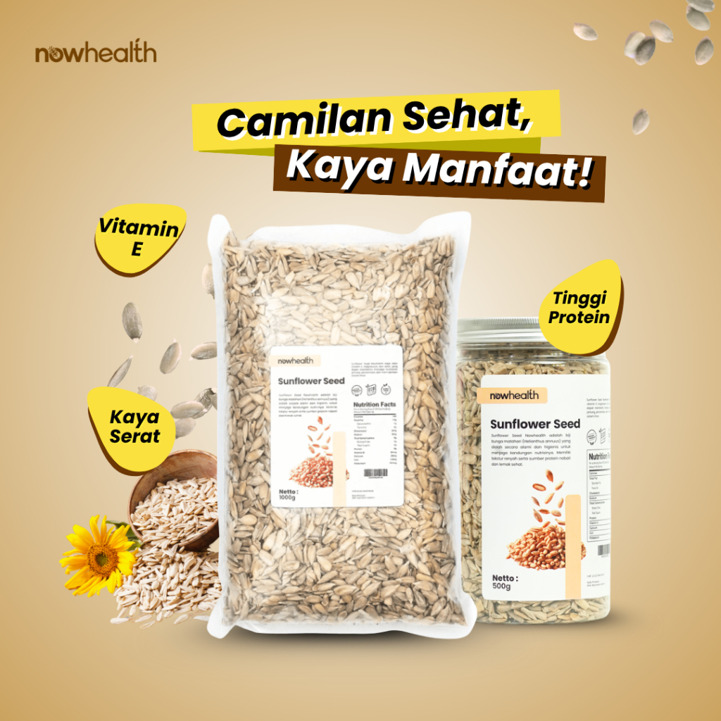 

Sunflower Seed 1 kg Nowhealth Kuaci Biji Bunga Matahari Kupas Organik Camilan Sehat