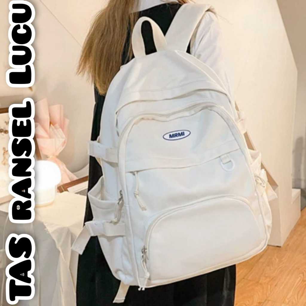 Tas Ransel untuk Sekolah Perempuan Wanita Dan Laki-laki Kuliah Bisa Buat Laptop Multifungsi Muat Ban
