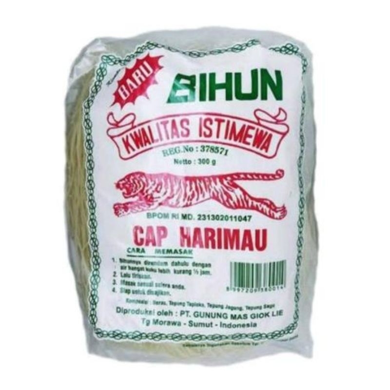 

BIHUN CAP HARIMAU 300 GRAM