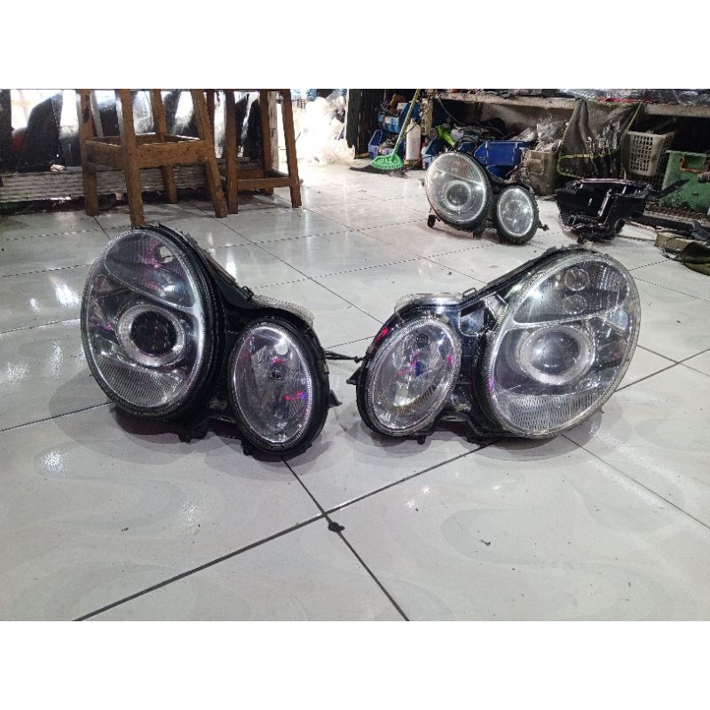 headlamp Mercedes-Benz w203W211 projektor original. lampu depan mercy w203 original
