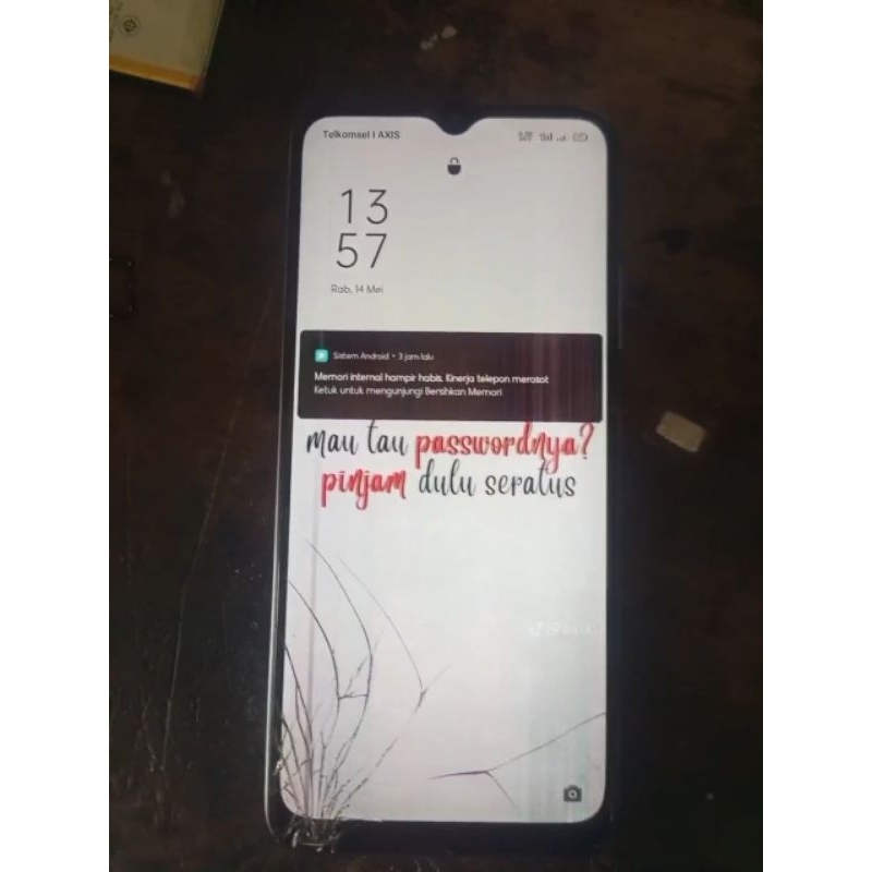 Lcd Tc Hp OPPO A15 minus tc retak lcd sedow