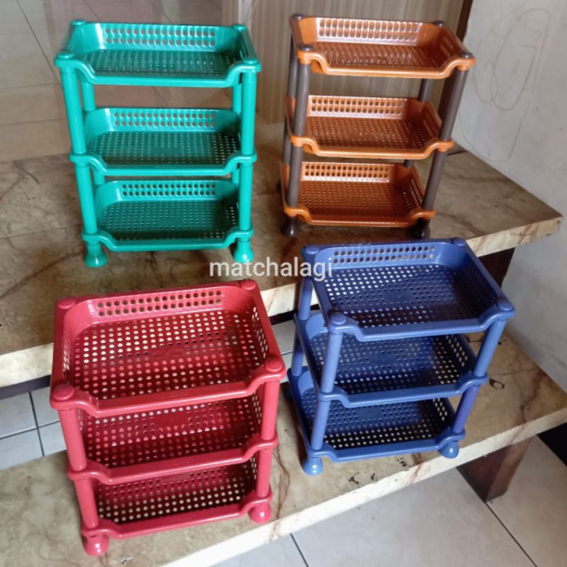 RAK MINI DAPUR AESTHETIC/ RAK MINI SERBAGUNA/ RAK MINI 3 SUSUN