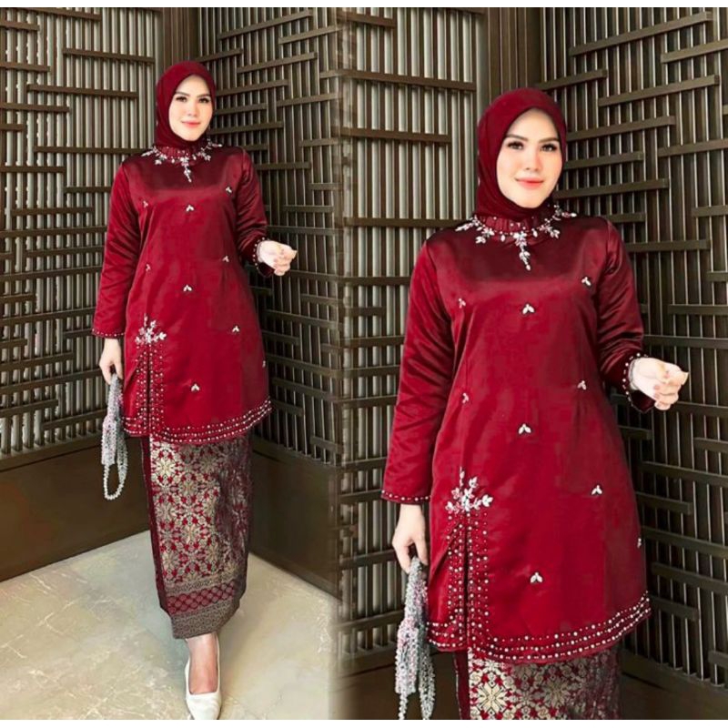BAJU TUNIK CANTIK / TUNIK PAYET MODERN / TUNIK MODEL PAYET / TAFETA PAYET