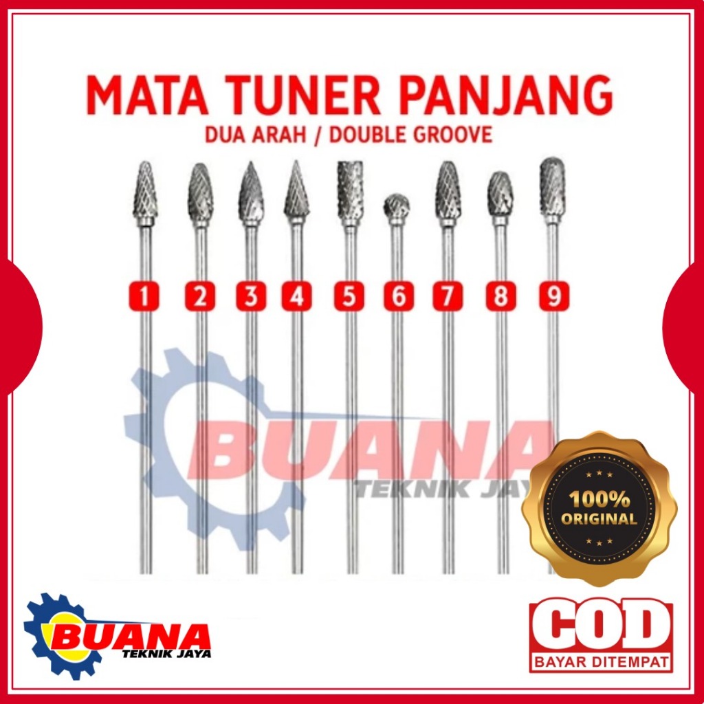 TERMURAH Mata Tuner Panjang / Mata Tuner Porting / Long Cuner 3x100mm / Mata Tuner / Mata Tuner Beng