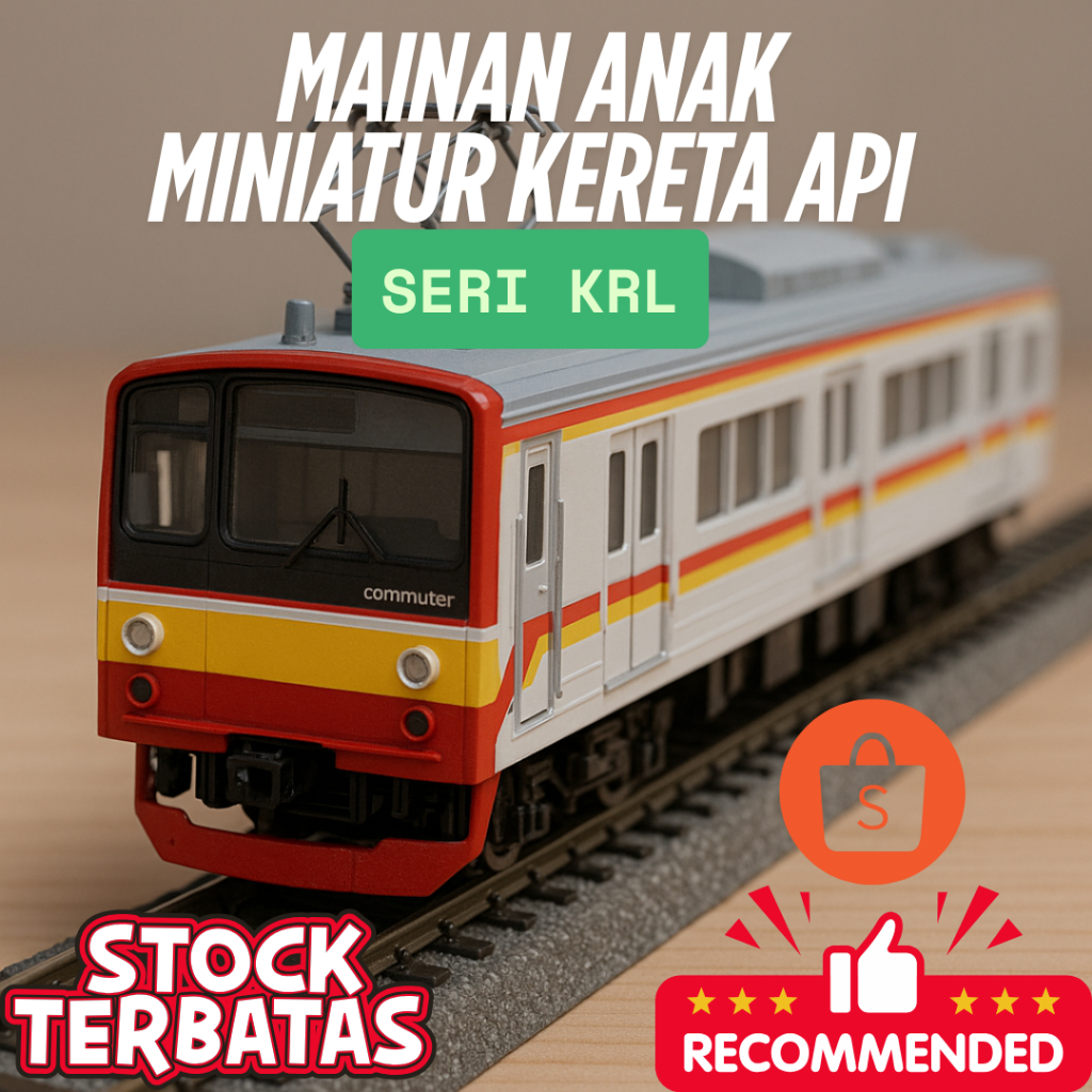 Mainan anak Kereta Api Miniatur Seri KRL | Stok terbatas