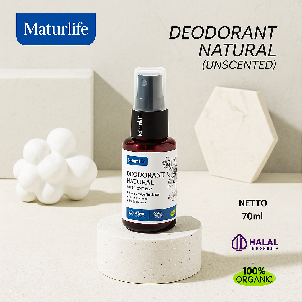 Deodorant Tawas Natural / Tawas Spray 70ML / Deodorant Spray Tawas Cair / Deodorant Spray Tawas BPOM