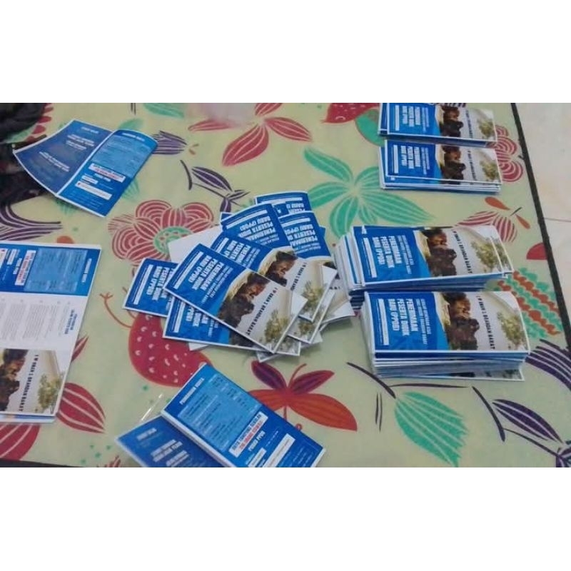 

brosur uk A4 art paper timbal balik