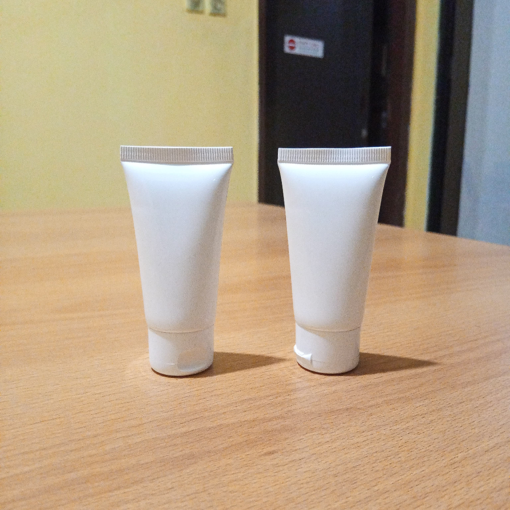 Botol tube 30ml putih / Botol fliptop 30ml