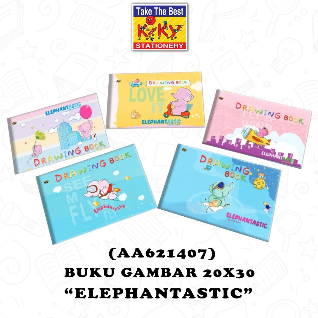 

[ 1 PACK ] BUKU GAMBAR KIKY A4 ISI 5 PCS / MOTIF RANDOM