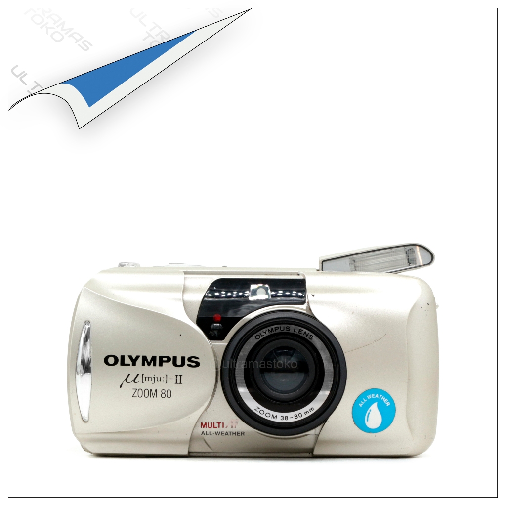Kamera Film Analog OLYMPUS mju II ZOOM 80 - Point & Shoot 35mm Gulung Otomatis