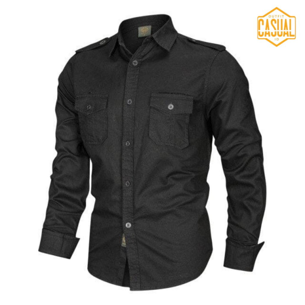 Kemeja Tactical Pria Lengan Panjang / Baju Tactical Lengan Panjang / Kemeja Tactical / Baju Tactical