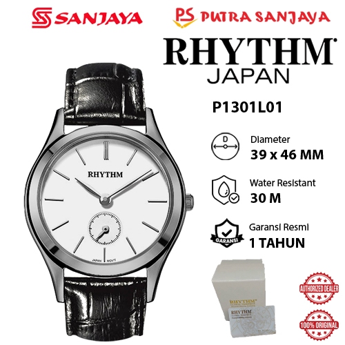 Jam Tangan RHYTHM P1301L01 / P1301L02 / P1301L03 / P1301L06 Original Garansi Resmi 1  tahun Leather 