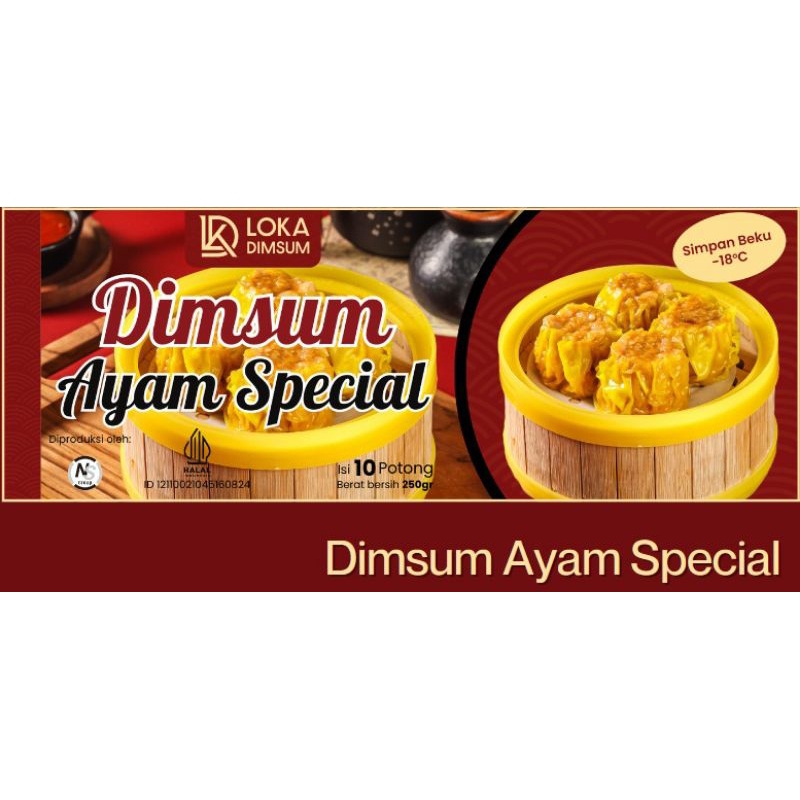 

LOKA DIMSUM AYAM SPESIAL 250G ISI 10