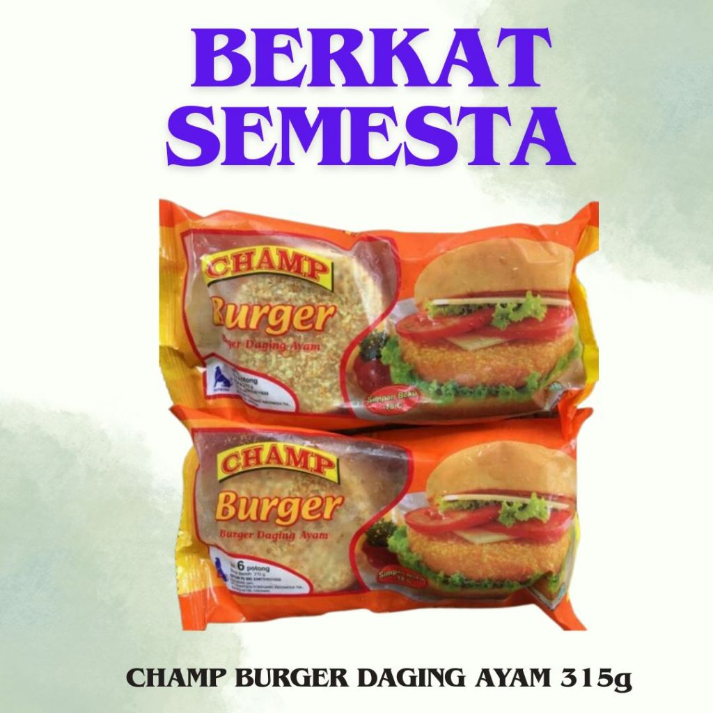 

Champ Burger Daging Ayam 315g