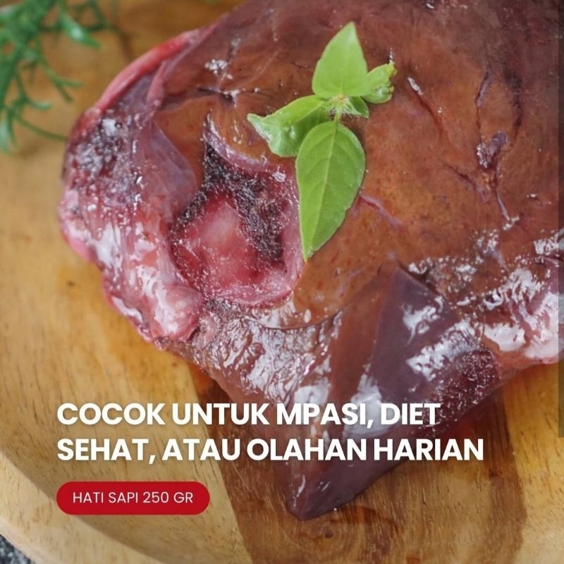 

Hati Sapi - Grass Fed / Organik / Sapi Lokal - Wahyu Beef / Nora Healthy Food