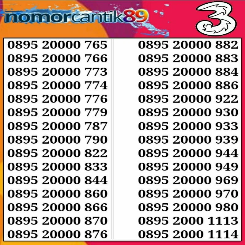 nomor cantik tri kartu cantik