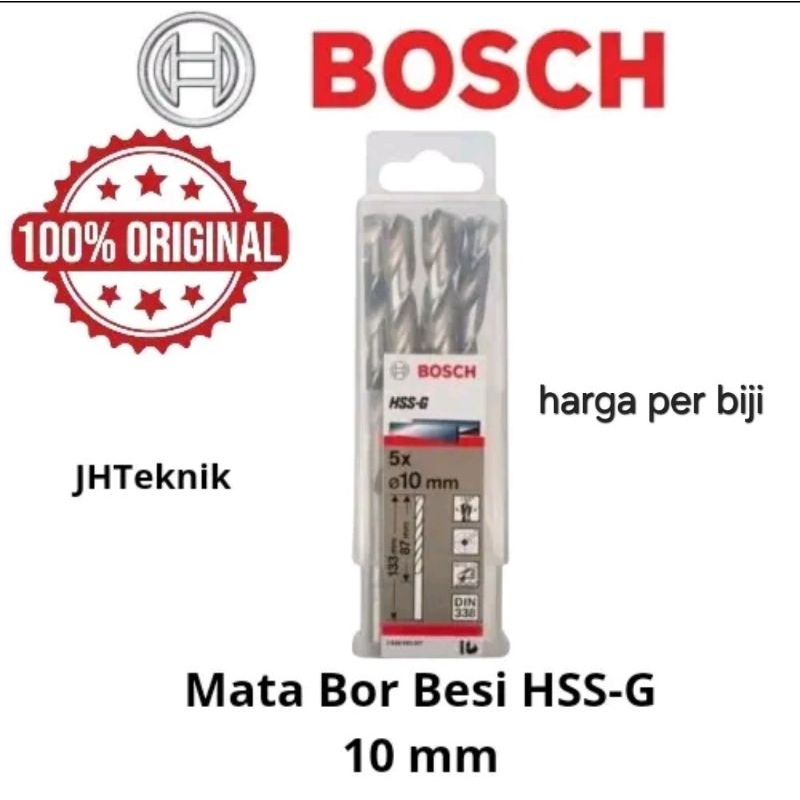 Mata Bor Besi Putih HSS-G 10mm 100% ORIGINAL/Mata Bor Besi Putih 10 mm Asli original