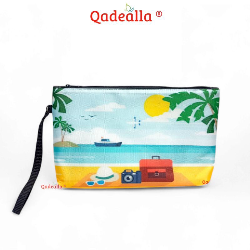 

Dompet Pouch Wanita Besar Tebal Kotak Pensil Alat Tulis Tempat Kosmetik Mukena Gadget Waterproof