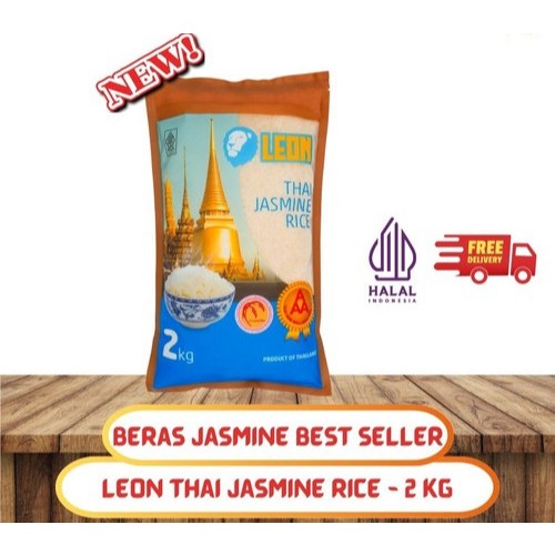 

Beras Jasmine LEON THAI Great AAA Kemasan 2KG Premium Jasmine Rice